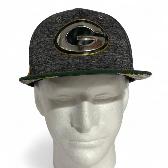 NFL New Era original fit Green Bay Packer Snap back trucker bill cap hat - Picture 1 of 5